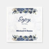 Bedankt voor uw komst naar de trouwdag servet (Voorkant)