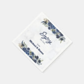 Bedankt voor uw komst naar de trouwdag servet (Hoek)