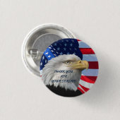 BEDANKT VOOR UW SERVICE RONDE BUTTON 3,2 CM (Voorkant /achterkant)