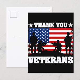 Bedankt voor uw service: Veteranendag 2025 Feestdagenkaart