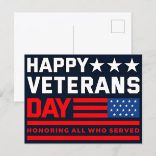 Bedankt voor uw service: Veteranendag 2025 Feestdagenkaart