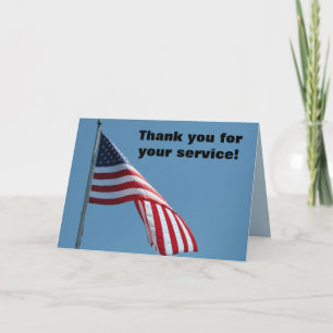 Bedankt voor uw service! Wenskaart Kaart