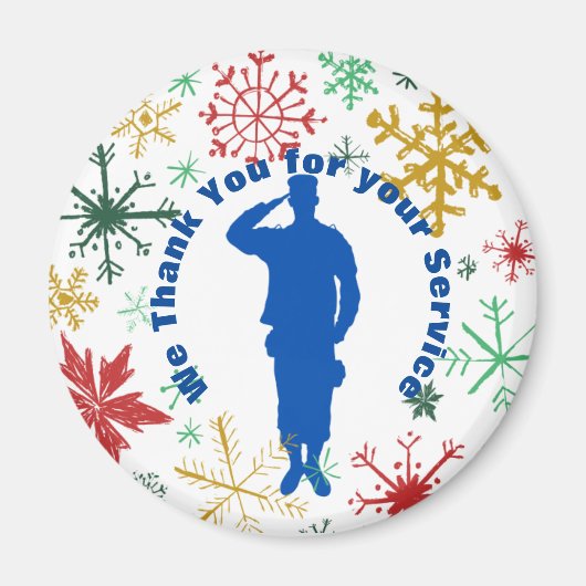 Bedankt voor uw servicemagnet magneet (Voorkant)