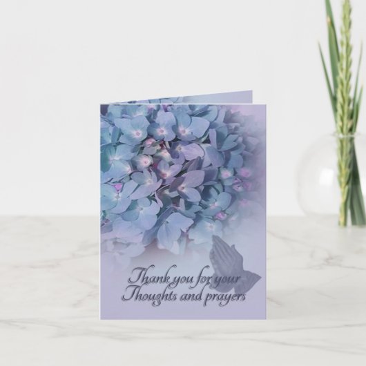 Bedankt voor uw sympathie hortensia's (Voorkant)