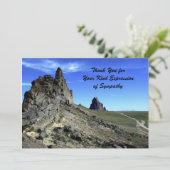 Bedankt voor uw sympathie, Shiprock Note Kaart (Staand voorkant)