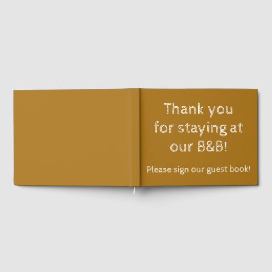 "Bedankt voor uw verblijf in onze B&B!" Gastenboek (Volledig)