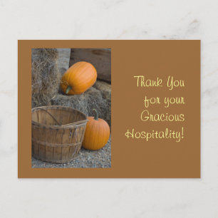 Bedankt voor uw vriendelijke gastvrijheid! briefkaart