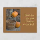 Bedankt voor uw vriendelijke gastvrijheid! briefkaart (Voorkant)