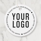 Bedankt voor uw zakelijke Kraft Logo Label (Voorkant)