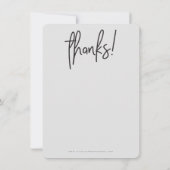 BEDANKT VOOR UW ZAKEN moderne hallo lichtgrijs zwa (Achterkant)