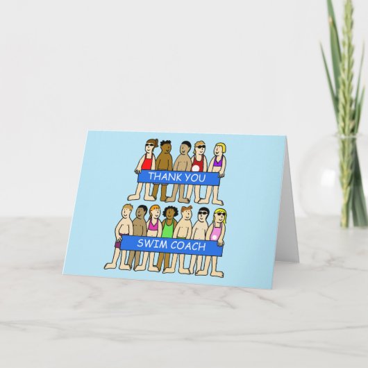 Bedankt voor zwemcoach (Voorkant)