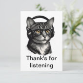 Bedankt vriend voor het luisteren (Staand voorkant)