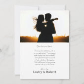 Bedankt Weddenschap Vat Hartelijk dank (Achterkant)