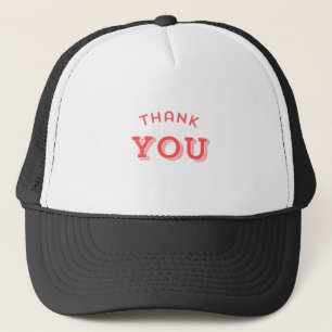 Bedankt Wensen Gedrukt Wit en Zwarte Vibes  Trucker Pet
