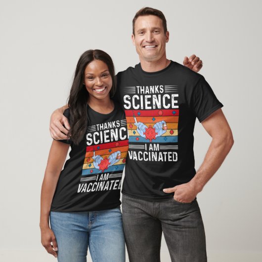 Bedankt Wetenschap I wordt gevaccineerd T-shirt (Unisex)