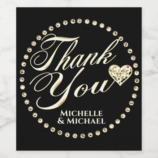 Bedankt Wijn Etiket (Enkel label)