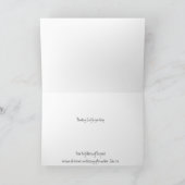 Bedankt Winterscène van een bosbbel-script Kaart (Binnen)