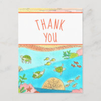 Bedankt Zee Turtles Art