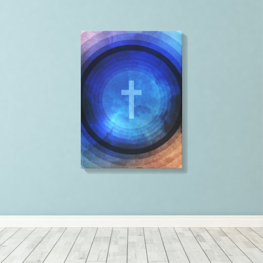 Bedankt zij God Canvas Afdruk (Insitu (Houten vloer))