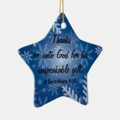 Bedankt zijn voor God Keramisch Ornament (Rechts)