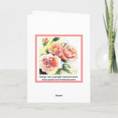 Bedankt Zonnebloemen (Achterkant)