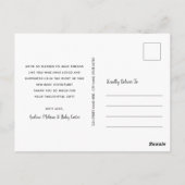 Bedankt zoveel | wit | Baby Foto bedankt Briefkaart (Achterkant)