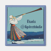 Bedankt, Zweden, bewerken of toevoegen tekst Magneet (Voorkant)