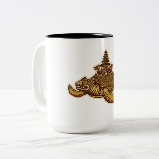 Bedawang Nala Tweekleurige Koffiemok (Voorkant links)