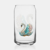 Bedazzled Diamond Swan Gold Crystal Bling Blikvorm Glas (Achterkant)