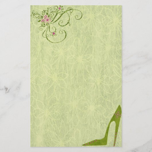 Bedazzled Diva in Kiwi Stationery Briefpapier (Voorkant)