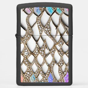Bedazzling diamanten en gouden abstract patroon