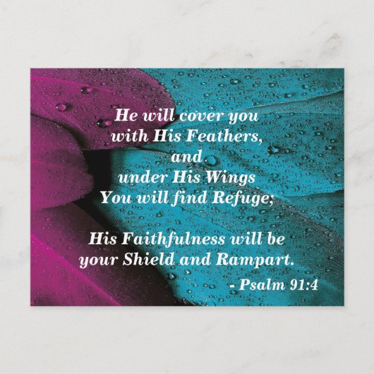 Bedek me met uw veren briefkaart (Voorkant)