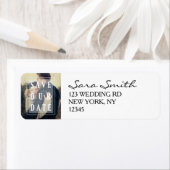 bedekken | Foto De datum opslaan Adresetiketten Etiket (Insitu)