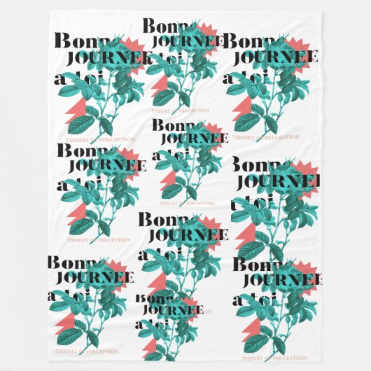 Bedekking van pollak & sherpa fleece deken (Voorkant)