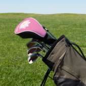 Bedekking voor roze golfgolf met bloem golfheadcover (Insitu)
