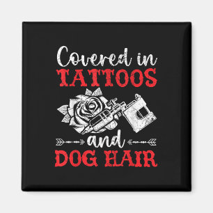 Bedekt met tatoeage P van Tattoos en honden Magneet