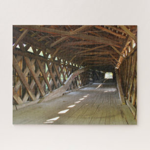 Bedekte brug binnen - puzzle legpuzzel