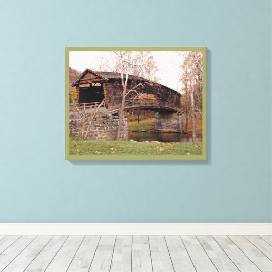 Bedekte brug canvas afdruk (Insitu (Houten vloer))