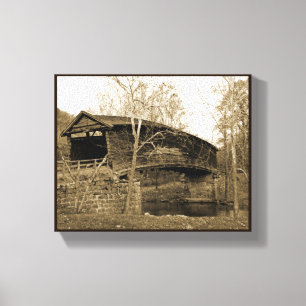 Bedekte brug canvas afdruk