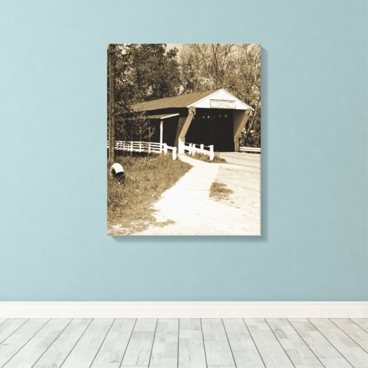 Bedekte brug canvas afdruk (Insitu (Houten vloer))