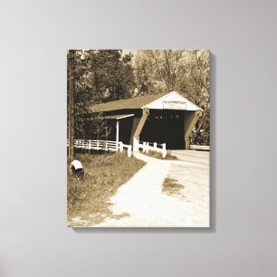 Bedekte brug canvas afdruk