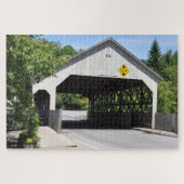 Bedekte brug Quechee Gorge, Vermont - Puzzle Legpuzzel (Horizontaal)