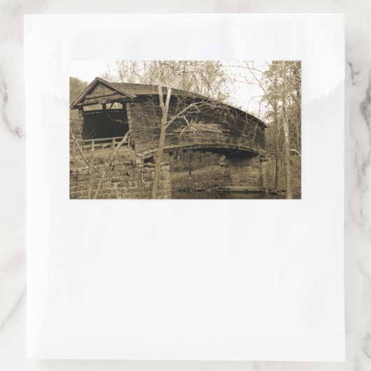 Bedekte brug rechthoekige sticker (Tas)