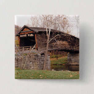 Bedekte brug vierkante button 5,1 cm