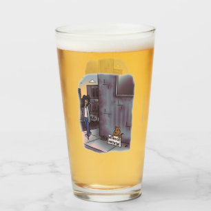 bedelen kat bier glas