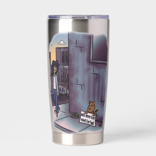 bedelkat geïsoleerde tumbler drinkbeker (Voorkant)