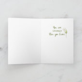 Bedenk dat je Zachte Witte Blossom-groen maakt Kaart (Binnen)