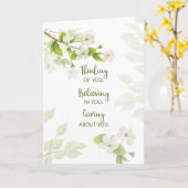 Bedenk dat je Zachte Witte Blossom-groen maakt Kaart (Gele Bloem)