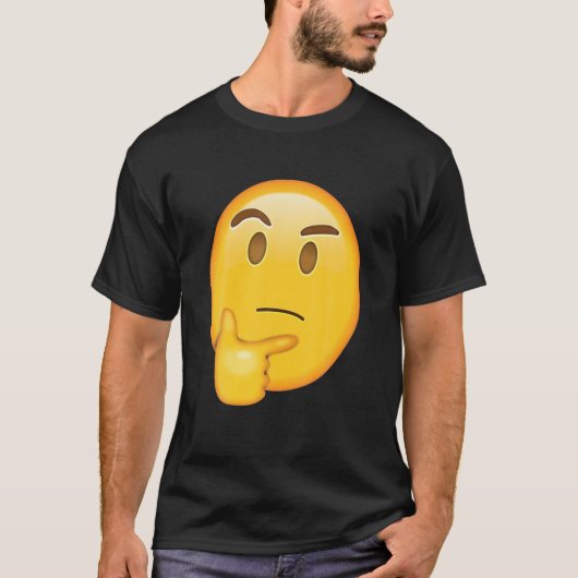 Bedenk de lichte lamp van het gezicht grappig met  t-shirt (Voorkant)