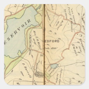 Bedford, New York 2 Vierkante Sticker